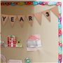 BCreativetolearn Lot de 25 fanions en Papier Kraft avec Ficelle de Jute – Faites Vos Propres décorations et bannières de fête d'