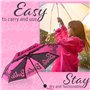 Parapluie Pliant Télescopique Voyage École - Cadeau Fille