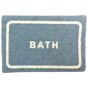 Melody Jane Tapis de bain miniature pour maison de poupées - Bleu - Accessoire de salle de bain - Échelle 1:12