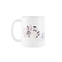 Purely Home Mug Harpe – Instrument de musique coloré abstrait blanc thé café cadeau tasse cadeau tasse