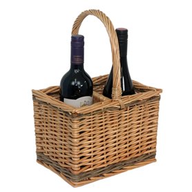 Red Hamper Panier de Rouge Unisexe 2 cuits à la Vapeur en Osier pour Gourde