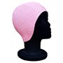 CHEX Lucca Waffle Bubble Bonnet de bain classique pour femme Motif floral 3 fleurs 2 rangées de couleurs Pétales 3D Style vintag