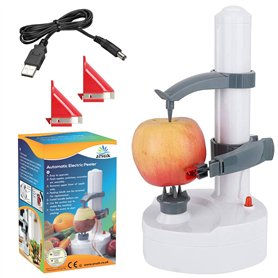 ARSUK Électrique Pomme Éplucheur - Automatique Rotatif Pomme Éplucheur Légumes Fraise Acier Inoxydable Cuisine Machine Peeling O