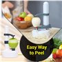 ARSUK Électrique Pomme Éplucheur - Automatique Rotatif Pomme Éplucheur Légumes Fraise Acier Inoxydable Cuisine Machine Peeling O