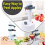 ARSUK Électrique Pomme Éplucheur - Automatique Rotatif Pomme Éplucheur Légumes Fraise Acier Inoxydable Cuisine Machine Peeling O