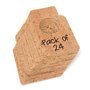 Bar Amigos Lot de 24 étiquettes en liège pour bouteille de vin - Étiquettes vierges pour étiquette n'importe quelle bouteille st