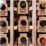 Bar Amigos Lot de 24 étiquettes en liège pour bouteille de vin - Étiquettes vierges pour étiquette n'importe quelle bouteille st