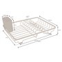 simplywire - Égouttoir à Vaisselle Compact – Égouttoir à Assiettes avec Plateau récupérateur d'eau et Panier à Couverts – Petit 