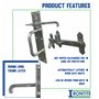 IRONTITE® Suffolk Loquet galvanisé pour portail de jardin en bois, idéal pour garder les portails fermés, loquet de portail de j