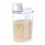 BELLE VOUS Boite en Plastique avec Gobelet de Mesure - Boite a Cereales Étanche 2 L - Boite Cereales Hermetique Sans BPA pour Ri