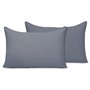 Pamposh Lot de 4 taies d'oreiller de taille standard 50 x 75 cm en microfibre brossée double de qualité supérieure avec fermetur
