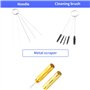 5 Brosses de Nettoyage en Nylon et 1 Aiguille de Lavage