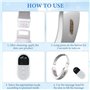 V-Face Shaping Massager électrique, 6 Modes Machine Intelligente de Visage en V avec Télécommande, Appareil Raffermissant Visage