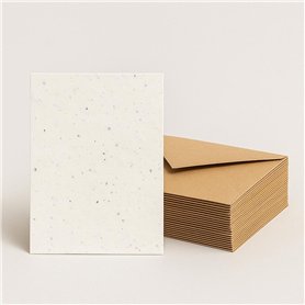 Lot de 10 cartes et enveloppes A6 à planter - Respectueux de l'environnement