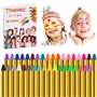 volumoon 36 Couleurs Crayons Visage Peinture