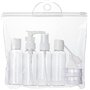 Ensemble de conteneurs liquides de voyage bouteilles anti-fuite idéales pour les shampooings gels crèmes et cosmétiques