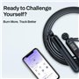 Corde à sauter intelligente avec compteur pour adulte – Corde sans fil réglable pour entraînement intérieur et extérieur avec an