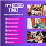 Bingo Dabbers Lot de 6 marqueurs colorés pour jeux de famille Pointe éponge 43 ml