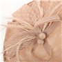 Bibi chapeau bandeau en maille filet pilulier chapeau chapeau hairhoop thé fête coiffe accessoire pour cheveux rose