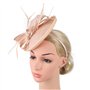 Bibi chapeau bandeau en maille filet pilulier chapeau chapeau hairhoop thé fête coiffe accessoire pour cheveux rose
