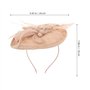Bibi chapeau bandeau en maille filet pilulier chapeau chapeau hairhoop thé fête coiffe accessoire pour cheveux rose
