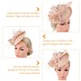 Bibi chapeau bandeau en maille filet pilulier chapeau chapeau hairhoop thé fête coiffe accessoire pour cheveux rose