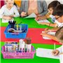 Winter Shore Panier Rangement Plastique Multicolore pour Salle de Classe (Lot de 6) - Panier Rangement Cuisine & Placards - Corb