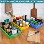 Winter Shore Panier Rangement Plastique Multicolore pour Salle de Classe (Lot de 6) - Panier Rangement Cuisine & Placards - Corb