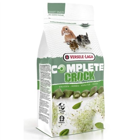 Versele-Laga Complete Crock Herbes | 50 g | Snack pour Lapins et rongeurs | Garniture aux Herbes délicate et Riche en vitamines