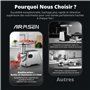 AIRMSEN Hachoir à Viande Électrique 3 en 1– Machine à Saucisses en Acier Inoxydable avec 3 Plaques, 2 Lames en Acier Inoxydable 