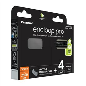 Piles Rechargeables Panasonic BK-3HCDE/4CP+CASE