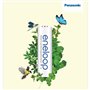 Piles Rechargeables Panasonic BK-3HCDE/4CP+CASE