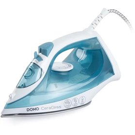 Fer a repasser vapeur - DOMO - DO7060S CeraGliss - 2400 W - 40 g/min - 320 ml - Bleu / Blanc
