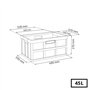 keeeper 9 boîtes pliables « Ben » pour professionnel (45 litres/polypropylène/gris anthracite).