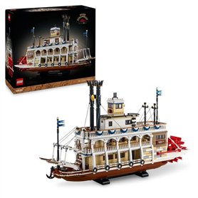 LEGO Ideas 21356 Le Bateau a Vapeur du Mississippi - Set de Construction pour Adulte
