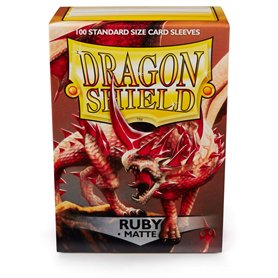 Dragon Shield ART11037 Matte Standard Size Sleeves 100pk-Ruby