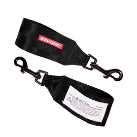 Ezydog Ceinture de sécurité pour voiture et adaptable au harnais Noir