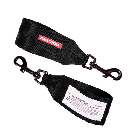 Ezydog Ceinture de sécurité pour voiture et adaptable au harnais Noir