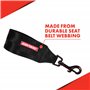 Ezydog Ceinture de sécurité pour voiture et adaptable au harnais Noir