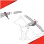 Ezydog Ceinture de sécurité pour voiture et adaptable au harnais Noir