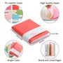 QUMENEY Lot de 6 mini bloc-notes de poche avec couverture rigide et étui en cuir synthétique - Pages vierges - 10,5 x 8 cm - 100