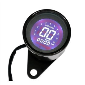 GERLJ Tableaux de Bord de Moto Compteur de pour Vitesse numérique pour Moto avec rétroéclairage 12 V