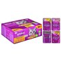 Whiskas Adult 1+ Nourriture humide pour chat volaille au choix en gelée, 80 sachets de 80 x 85 g, nourriture humide de haute qua