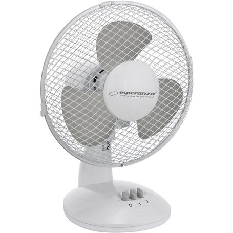 Ventilateur de Bureau Esperanza EHF004WE Blanc Gris 30 W