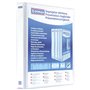 DONAU 2788504PL-09 Classeur de Présentation/Personnalisable pour DIN A4 4RD anneaux 50 mm/Carton Recouvert de PP/Blanc/avec Poch