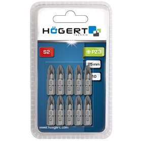 HÖGERT TECHNIK Lot de 5 embouts de vissage PZ3 25 mm