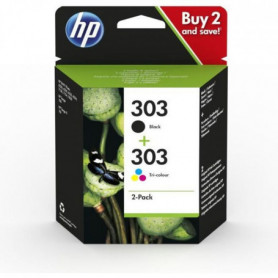 HP 303 Pack de 2 cartouches d'encre noire et trois couleurs authentiques (3YM92A 56,99 €