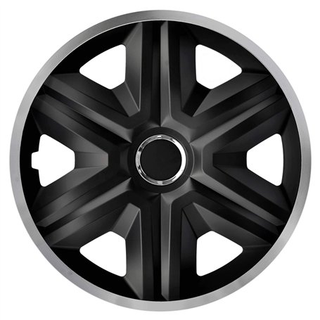 NRM Fast LUX Enjoliveurs de Roues 16" Gris Lot de 4 piéces