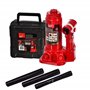 2 Ton Cric à Voiture Bouteille Hydraulique Levage Jack pour Van Bateau Camion Caravane avec Valise