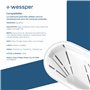 Wessper Carafe Filtrante avec Filtre, Carafe pour porte de réfrigérateur 2,7 L, Cartridges avec Charbon Actif et Résine échangeu